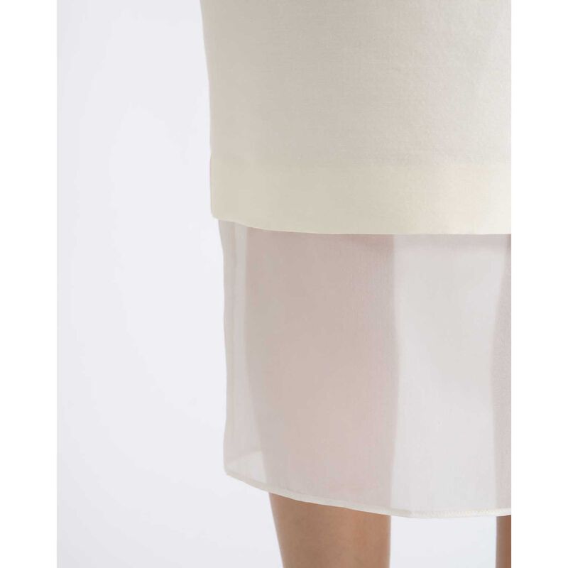 Cue Silk Organza Contrast Midi Skirt image number 2